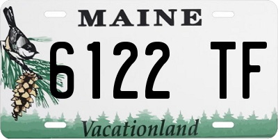 ME license plate 6122TF