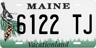 ME license plate 6122TJ