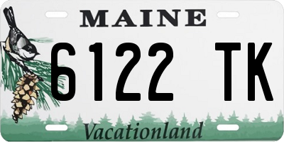 ME license plate 6122TK
