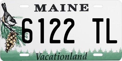 ME license plate 6122TL