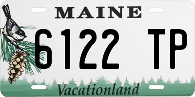 ME license plate 6122TP
