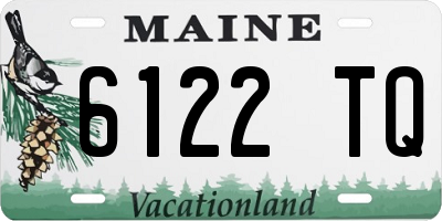 ME license plate 6122TQ