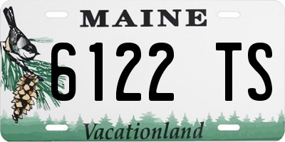 ME license plate 6122TS