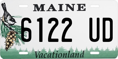 ME license plate 6122UD
