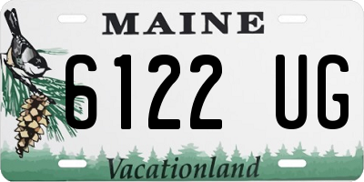 ME license plate 6122UG