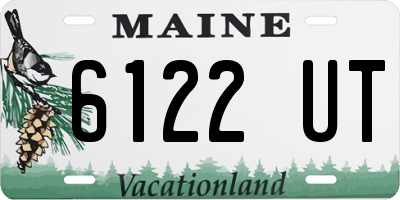 ME license plate 6122UT