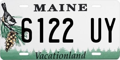 ME license plate 6122UY