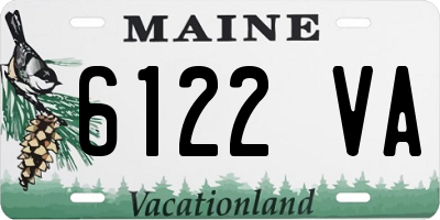 ME license plate 6122VA