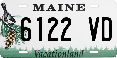 ME license plate 6122VD