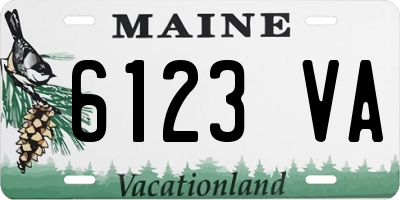 ME license plate 6123VA