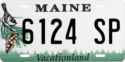 ME license plate 6124SP