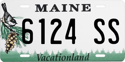 ME license plate 6124SS