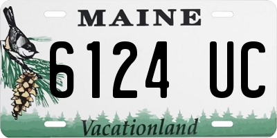 ME license plate 6124UC