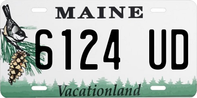 ME license plate 6124UD