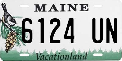 ME license plate 6124UN