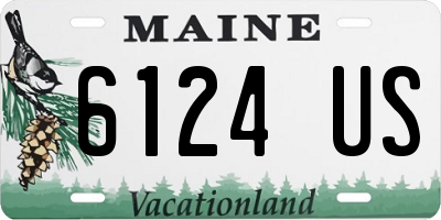 ME license plate 6124US