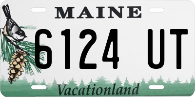 ME license plate 6124UT