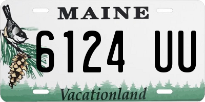 ME license plate 6124UU