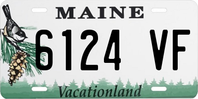 ME license plate 6124VF