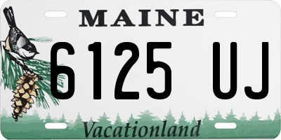 ME license plate 6125UJ