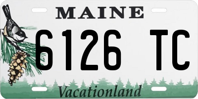 ME license plate 6126TC
