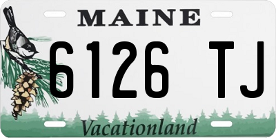 ME license plate 6126TJ