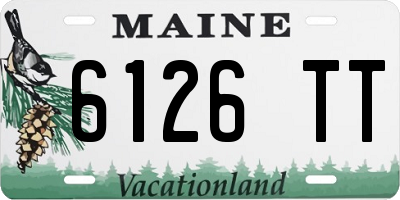 ME license plate 6126TT
