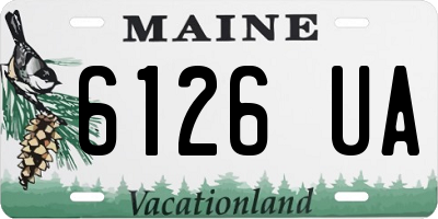 ME license plate 6126UA