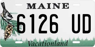 ME license plate 6126UD