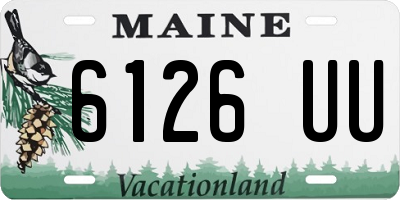 ME license plate 6126UU