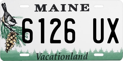 ME license plate 6126UX
