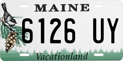 ME license plate 6126UY