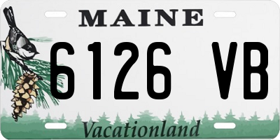 ME license plate 6126VB