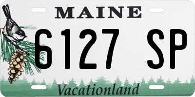 ME license plate 6127SP