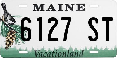 ME license plate 6127ST