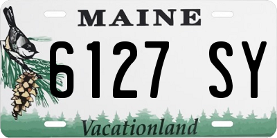 ME license plate 6127SY