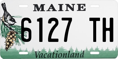 ME license plate 6127TH