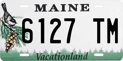ME license plate 6127TM