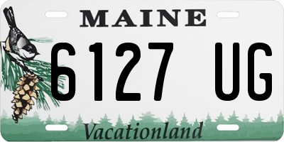 ME license plate 6127UG