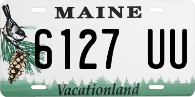 ME license plate 6127UU