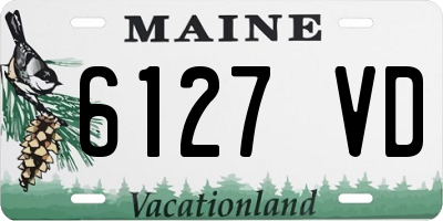 ME license plate 6127VD