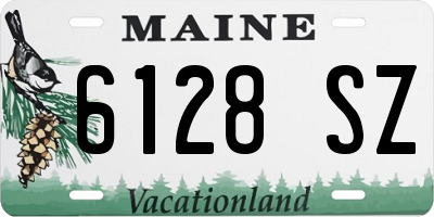 ME license plate 6128SZ