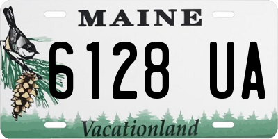 ME license plate 6128UA