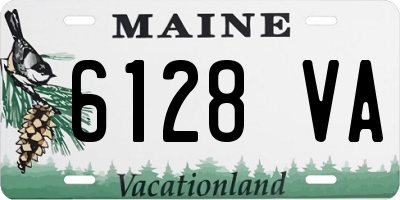 ME license plate 6128VA