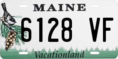 ME license plate 6128VF