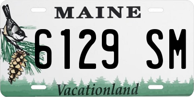 ME license plate 6129SM