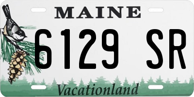 ME license plate 6129SR