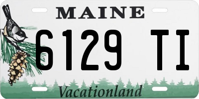 ME license plate 6129TI