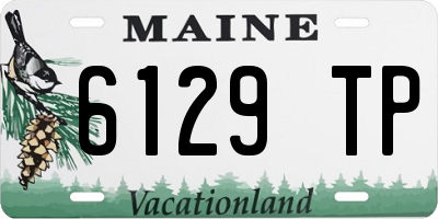 ME license plate 6129TP