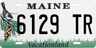 ME license plate 6129TR